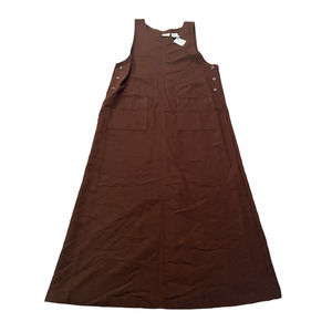 5/$25 White Stag Long Maxi Dress Y2K 2000s Vintage Brown Pockets Womens Medium